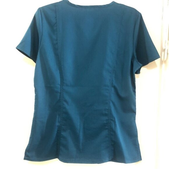 Scrubs Top Cherokee Revolution Mock Wrap top Size Small - Picture 2 of 8
